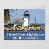 Bristol Ferry Lighthouse, Rhode Island Briefkaart (Voorkant)