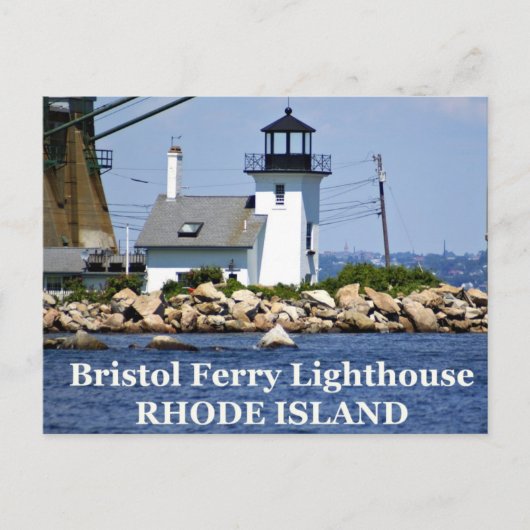 Bristol Ferry Lighthouse, Rhode Island Briefkaart (Voorkant)