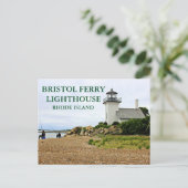 Bristol Ferry Lighthouse, Rhode Island Briefkaart (Staand voorkant)