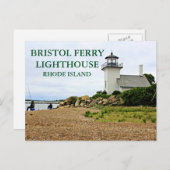 Bristol Ferry Lighthouse, Rhode Island Briefkaart (Voorkant / Achterkant)