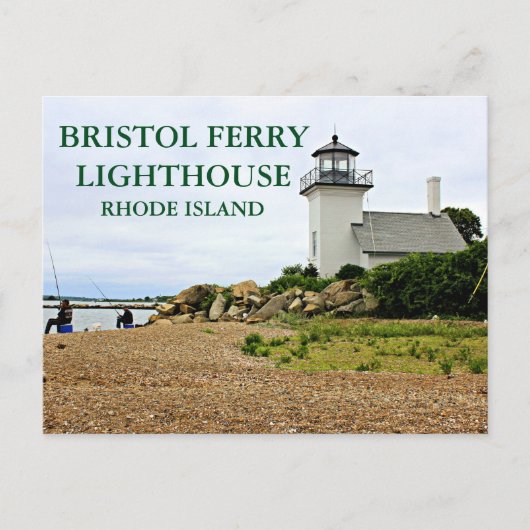 Bristol Ferry Lighthouse, Rhode Island Briefkaart (Voorkant)