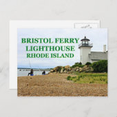 Bristol Ferry Lighthouse, Rhode Island Briefkaart (Voorkant / Achterkant)