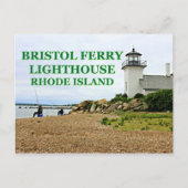 Bristol Ferry Lighthouse, Rhode Island Briefkaart (Voorkant)