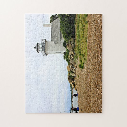 Bristol Ferry Lighthouse, Rhode Island Legpuzzel (Verticaal)