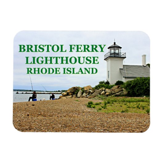 Bristol Ferry Lighthouse, Rhode Island Magneet (Horizontaal)