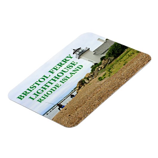Bristol Ferry Lighthouse, Rhode Island Magneet (Linkerzijde)
