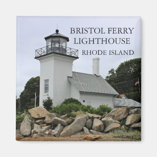 Bristol Ferry Lighthouse, Rhode Island Magnet (Voorkant)
