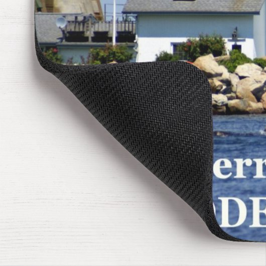 Bristol Ferry Lighthouse, Rhode Island Mousepad Muismat (Hoek)