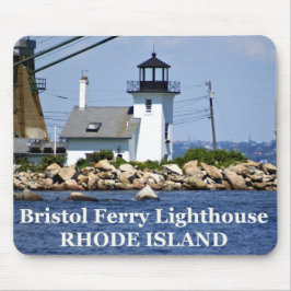 Bristol Ferry Lighthouse, Rhode Island Mousepad Muismat