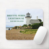 Bristol Ferry Lighthouse, Rhode Island Mousepad Muismat (Met muis)