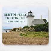 Bristol Ferry Lighthouse, Rhode Island Mousepad Muismat (Voorkant)