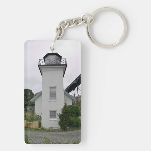 Bristol Ferry Lighthouse, Rhode Island Sleutelhanger (achterkant)