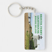 Bristol Ferry Lighthouse, Rhode Island Sleutelhanger (Voorkant)