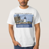 Bristol Ferry Lighthouse, Rhode Island T-Shirt (Voorkant)