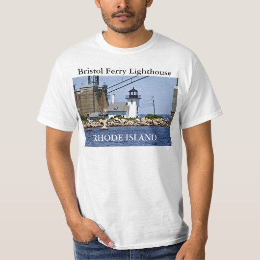 Bristol Ferry Lighthouse, Rhode Island T-Shirt (Voorkant)