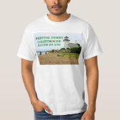 Bristol Ferry Lighthouse, Rhode Island T-Shirt (Voorkant)