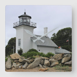 Bristol Ferry Lighthouse, Rhode Island Vierkante Klok