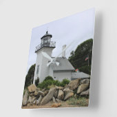 Bristol Ferry Lighthouse, Rhode Island Vierkante Klok (Hoek)