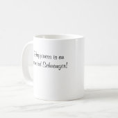 Bristol - Geluk is een geadopteerde Schnauzer! Mok (Voorkant links)