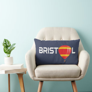 Bristol Hete Luchtballon Cool Typographic Kussen