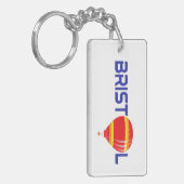 Bristol Hete Luchtballon Kleurrijk Sleutelhanger (Voorkant Links)