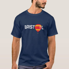 Bristol Hete Luchtballonvaart Koel Typografisch T-shirt