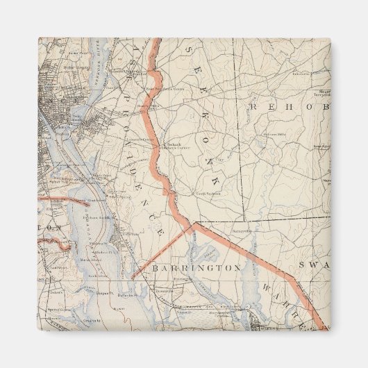 Bristol-land, Rhode-eiland Magneet (Voorkant)