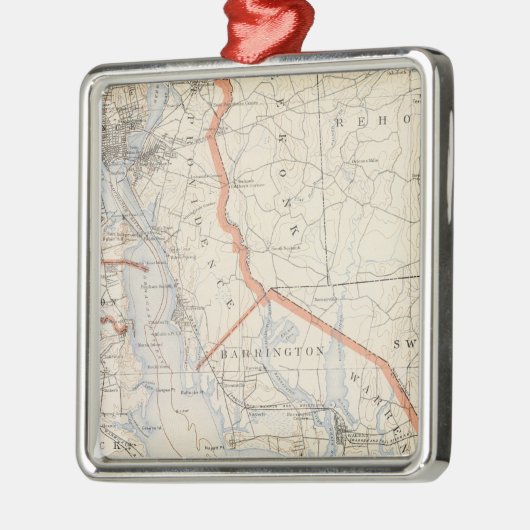 Bristol-land, Rhode-eiland Metalen Ornament (Links)