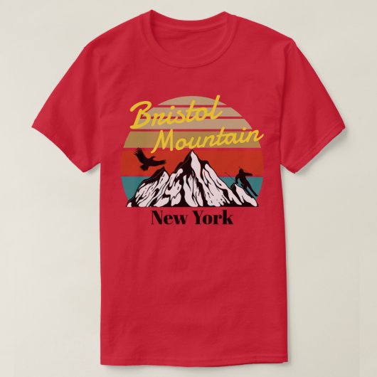 Bristol Mountain ski, New York T-shirt (Design voorkant)