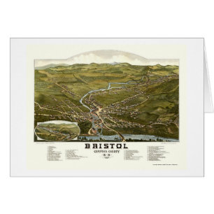Bristol, NH Panorama Map - 1884