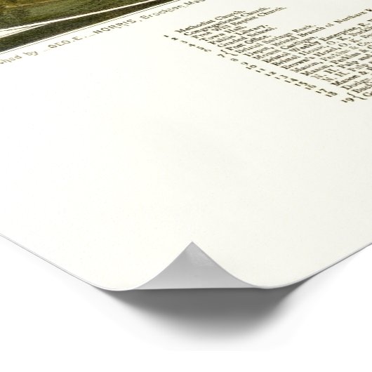 Bristol, NH Panorama Map - 1884 Poster (Hoek)