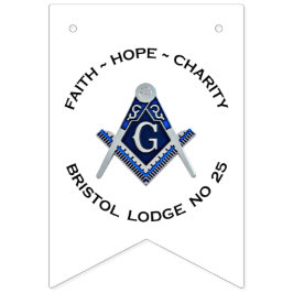 Bristol No 25 Masonic Bunting Banner
