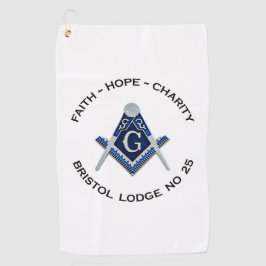 Bristol No 25 Masonic Golf Handdoek