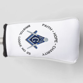 Bristol No 25 Masonic Golf Putter Hoesje Golfheadcover