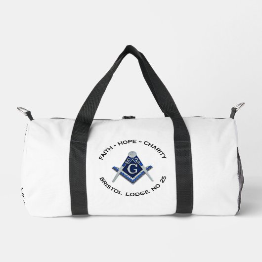 Bristol No 25 Masonic Gym Bag Plunjezak (Voorkant)