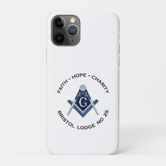 Bristol No 25 Masonic iPhone Case (Achterkant)