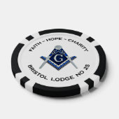 Bristol No 25 Masonic Poker Chips (Enkel)