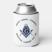 Bristol nr. 25 Masonic Cooler (Blikje Achterkant)