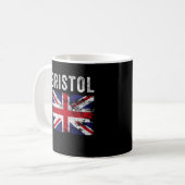 Bristol over de Britse vlag British Souvenir Cool Koffiemok (Voorkant links)