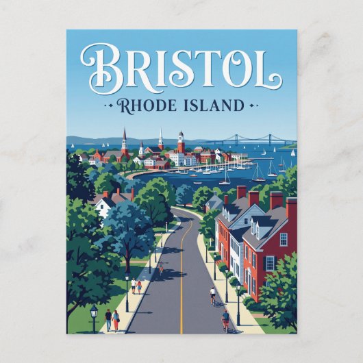 Bristol (Rhode Island) Briefkaart (Voorkant)