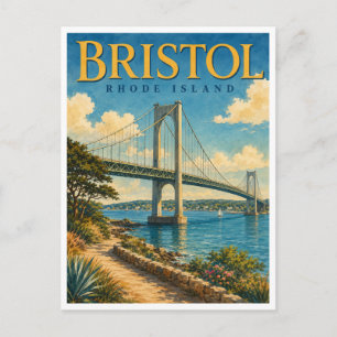 Bristol Rhode Island Mount Hope GeoSaga Briefkaart