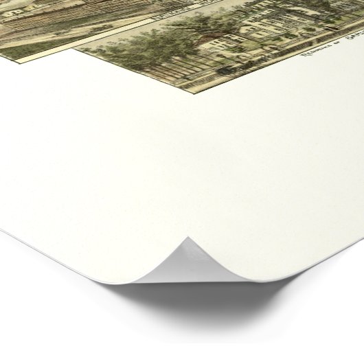 Bristol, RI Panorama - 1891 Poster (Hoek)