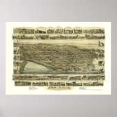 Bristol, RI Panorama - 1891 Poster (Voorkant)