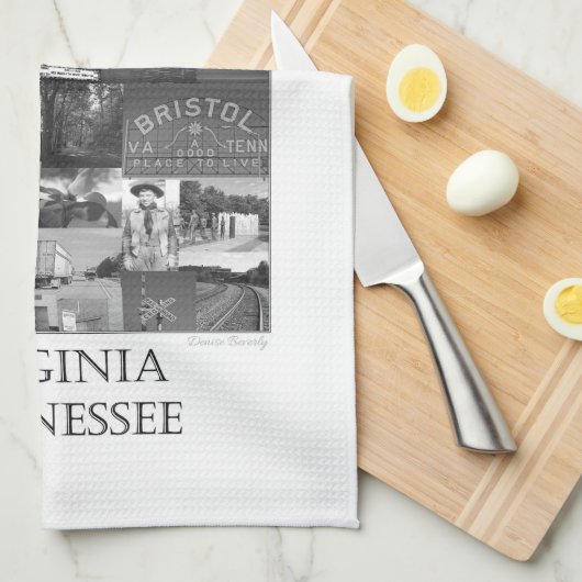 Bristol Scenes Collage Theedoek (Quarter Fold)