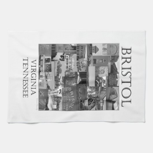 Bristol Scenes Collage Theedoek (Horizontaal)