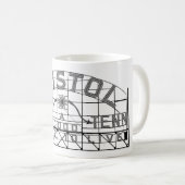 Bristol Slogan Sign Bristol Virginia Tennessee Koffiemok (Voorkant rechts)