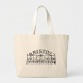 Bristol Slogan Sign Grote Tote Bag (Voorkant)