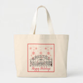 Bristol Slogan Sign Kerstmis - Winkelen Grote Tote Bag (Voorkant)
