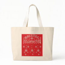 Bristol Slogan Sign Red Kerstmis