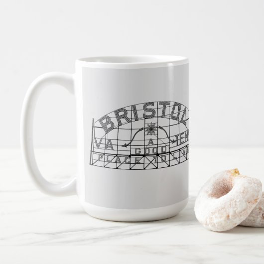 Bristol Slogan-teken Coffee-Mok Koffiemok (Met donut)